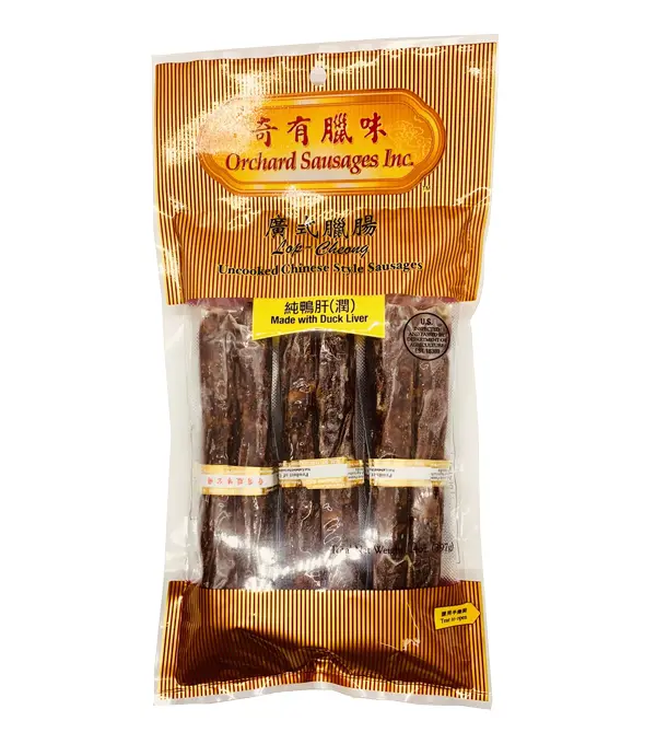 Orchard Chinese Duck Liver Sausage 奇有广式鸭肝腊肠 30x14oz
