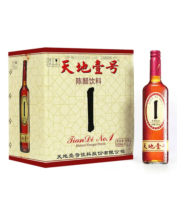 TianDiNo1 Mature Vinegar Drink 天地一号 陈醋饮料 12x650ml