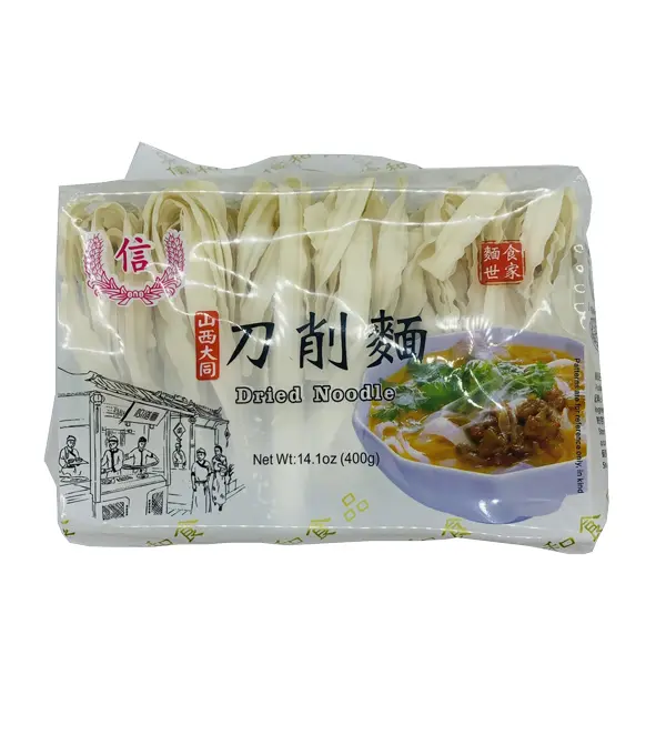 TRUST Dried Noodle - Sliced 信牌 山西刀削面 24x400g