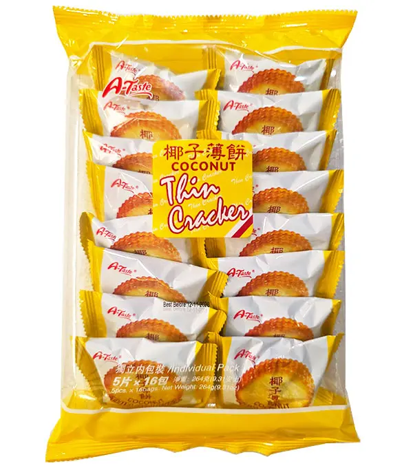 A-TASTE Coconut Thin Cracker A-TASTE 椰子薄饼 18x264g