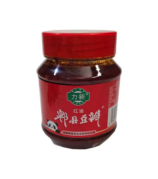 LIXIN Pixian Chili Bean Paste 力新 红油郫县豆瓣酱 12x500g