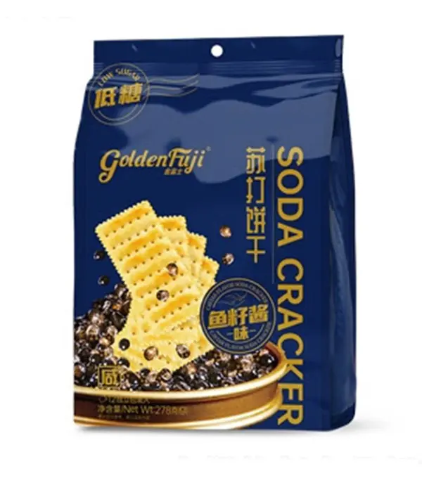 GoldenFuJi Caviar-flavored soda crackers 金富士 鱼子酱味苏打饼 18x278g