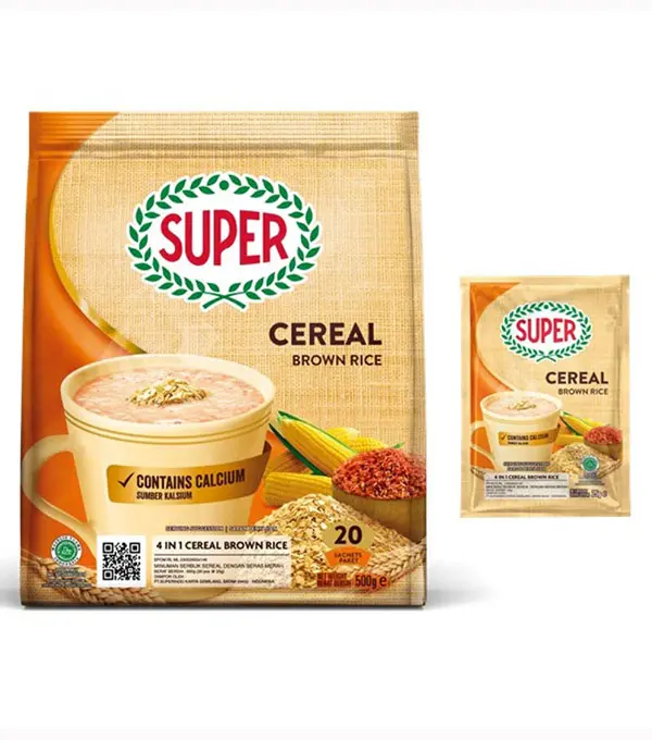 Super 4 in 1 Cereal Brown Rice 超级 红糙米4合1 麦片 24x20