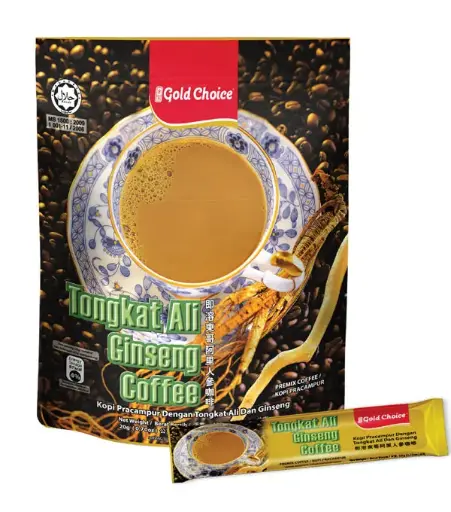[20204] Gold Choice Inst Coffee - TongKat Ali Ginseng 金宝即溶东哥阿里人参咖啡 24x20x20g