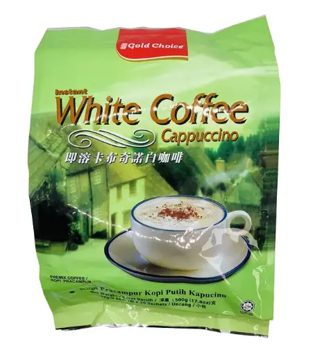 [20205] GoldChoice Inst White Coffee -Cappuccino 金宝即溶卡布奇诺白咖啡 24x25g\20