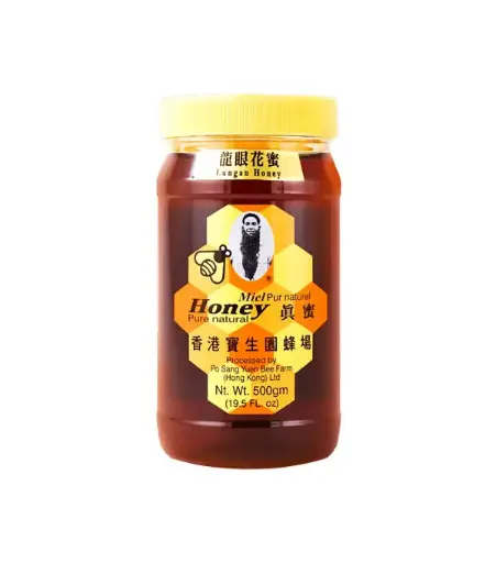 [20502] MIEL Pure Natural Honey - Longan Honey 香港宝生园龙眼花蜜 12x500g