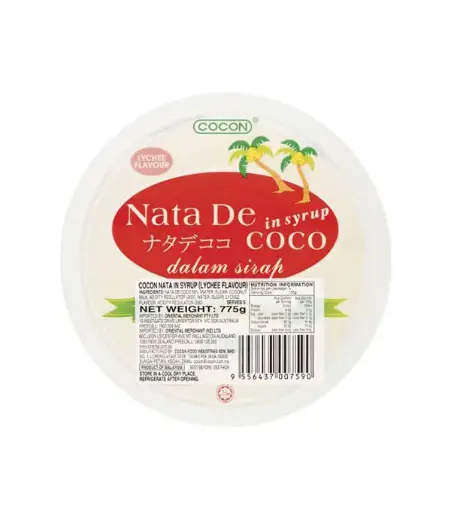 [30106] COCON Syrup Lychee Pudding  荔枝椰果布丁 12x27.34oz