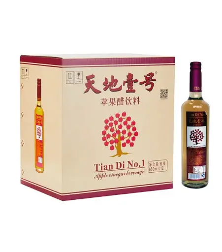 [30262] TianDiNo1 Apple Vinegar Beverage 天地一号 苹果醋饮料 12x650ml