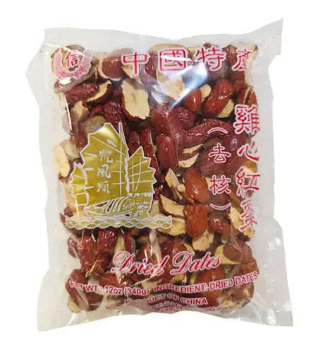 [70302] TRUST Dried Red Dates - Seedless 信牌 去核鸡心红枣40x12oz